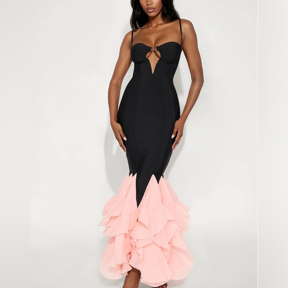 Fashion Nova Bandage Maxi Dress